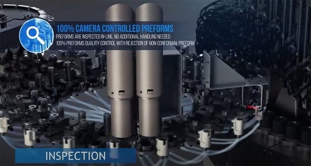 camera control PET preforms quality